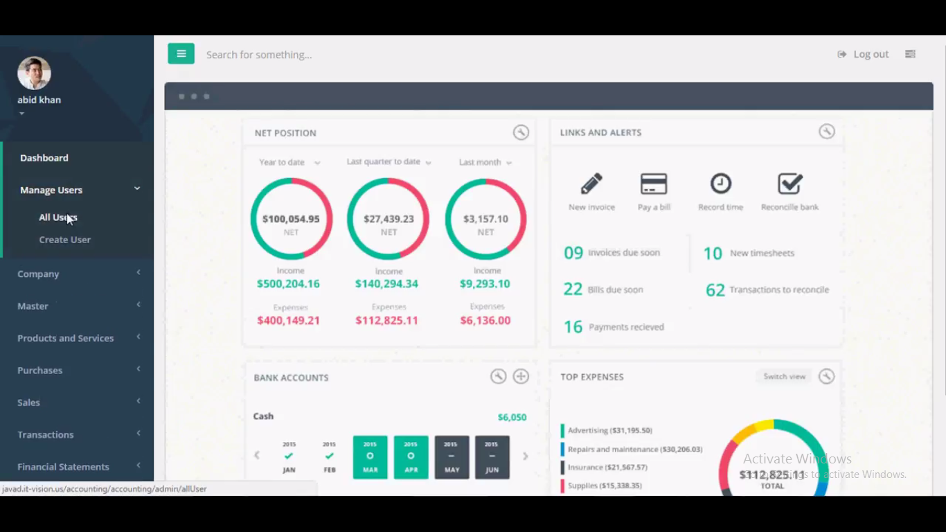 ERP Cloud based Accounting Software IT VISION  & Software Technology